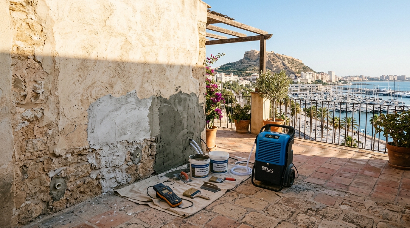 Damp Proofing & Humidity Treatment services for expats in Alicante, Costa Blanca, Spain