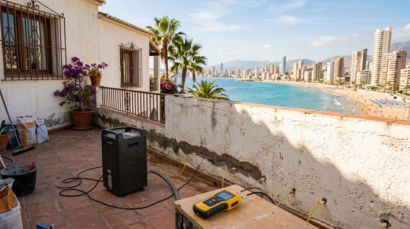 Damp Proofing & Humidity Treatment services for expats in Benidorm, Costa Blanca, Spain