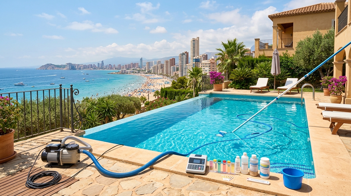 Swimming Pool Maintenance services for expats in Benidorm, Costa Blanca, Spain