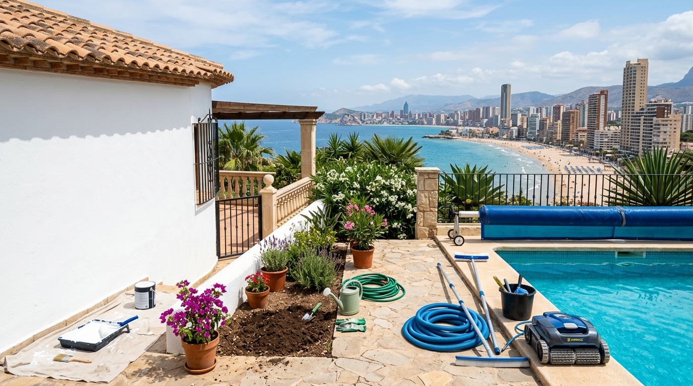 Property Maintenance Coordination services for property owners in Benidorm, Costa Blanca, Spain