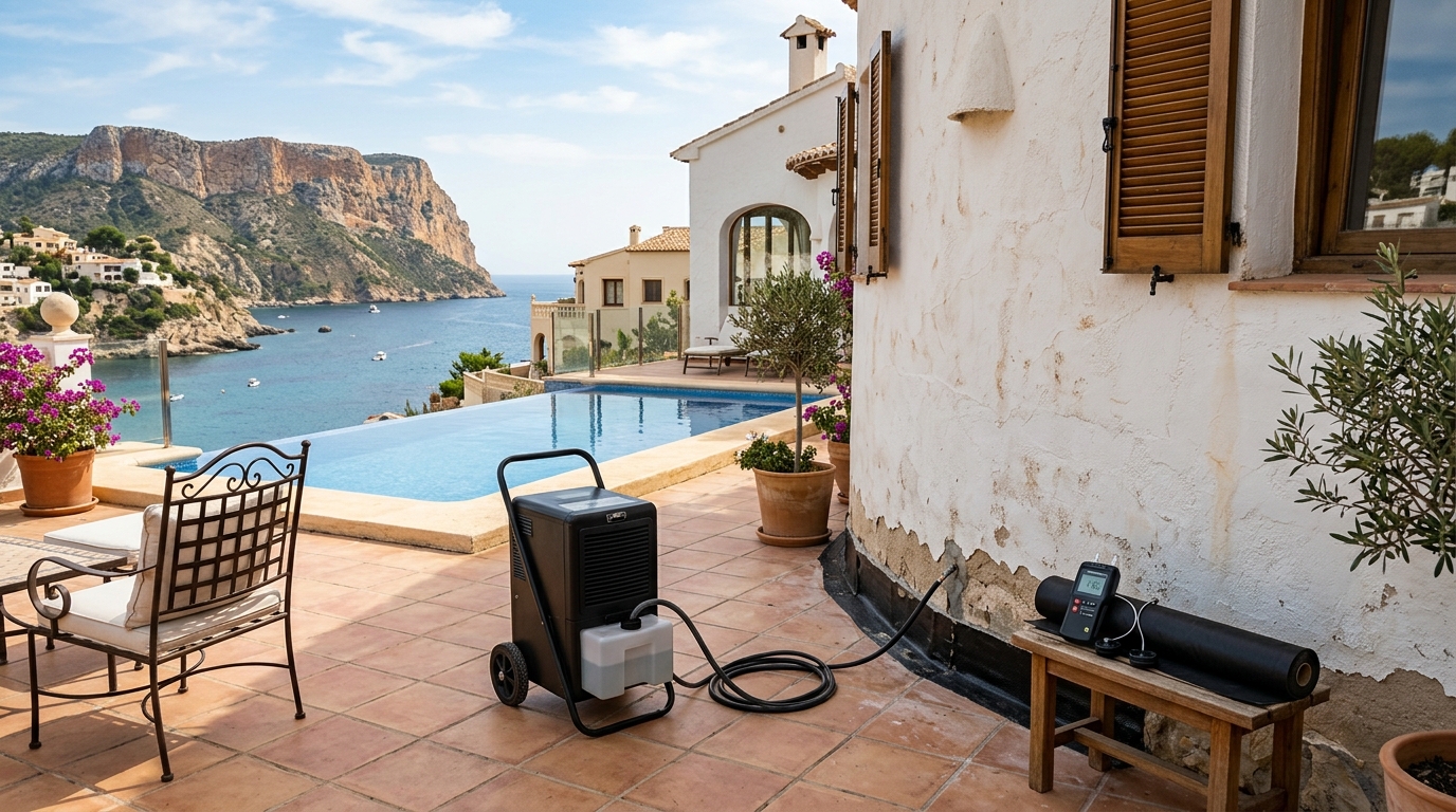 Traitement de l'Humidité pour expatriés à Benitachell, Costa Blanca, Espagne