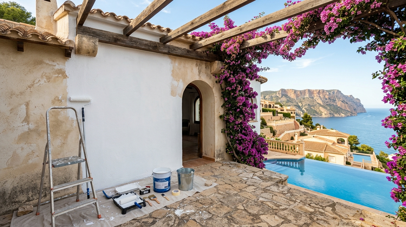 Peinture & Décoration pour expatriés à Benitachell, Costa Blanca, Espagne