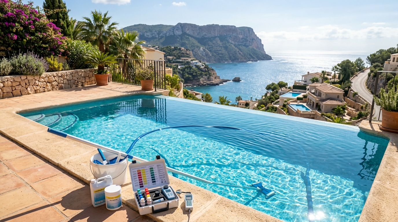 Mantenimiento de Piscinas para extranjeros en Benitachell, Costa Blanca, España
