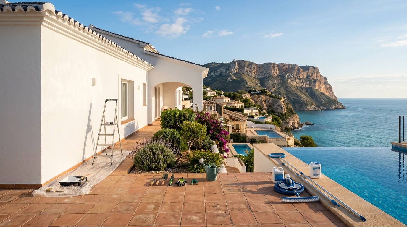 Property Maintenance Coordination services for property owners in Benitachell, Costa Blanca, Spain