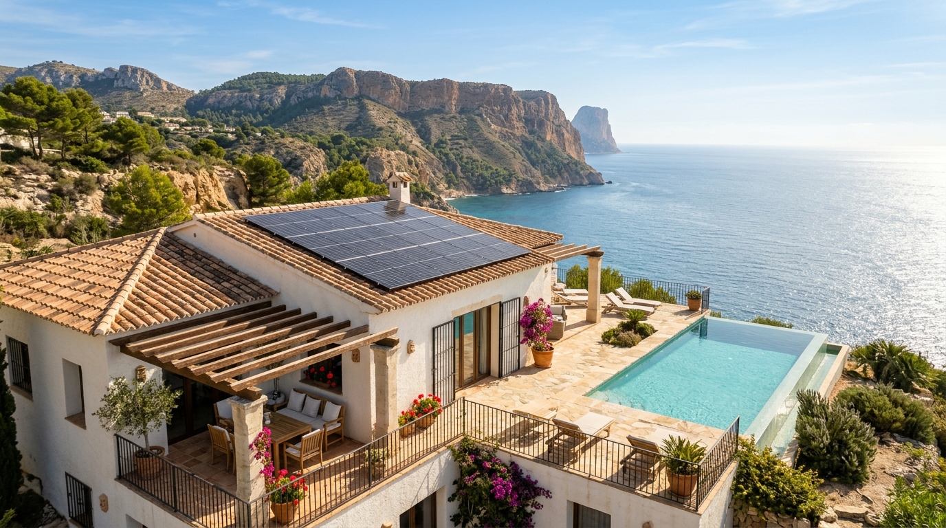 Instalación de Paneles Solares para extranjeros en Benitachell, Costa Blanca, España