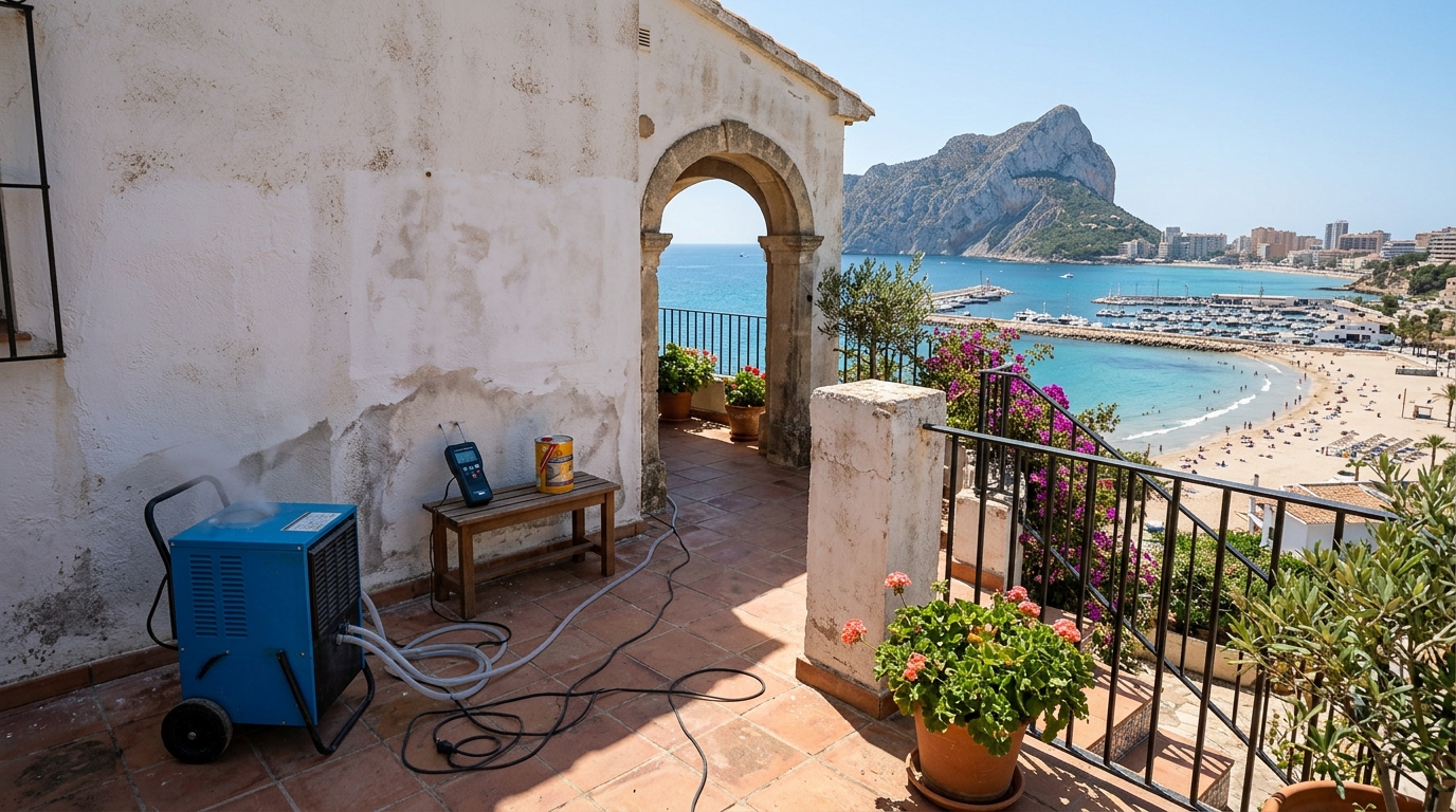 Damp Proofing & Humidity Treatment services for expats in Calpe, Costa Blanca, Spain