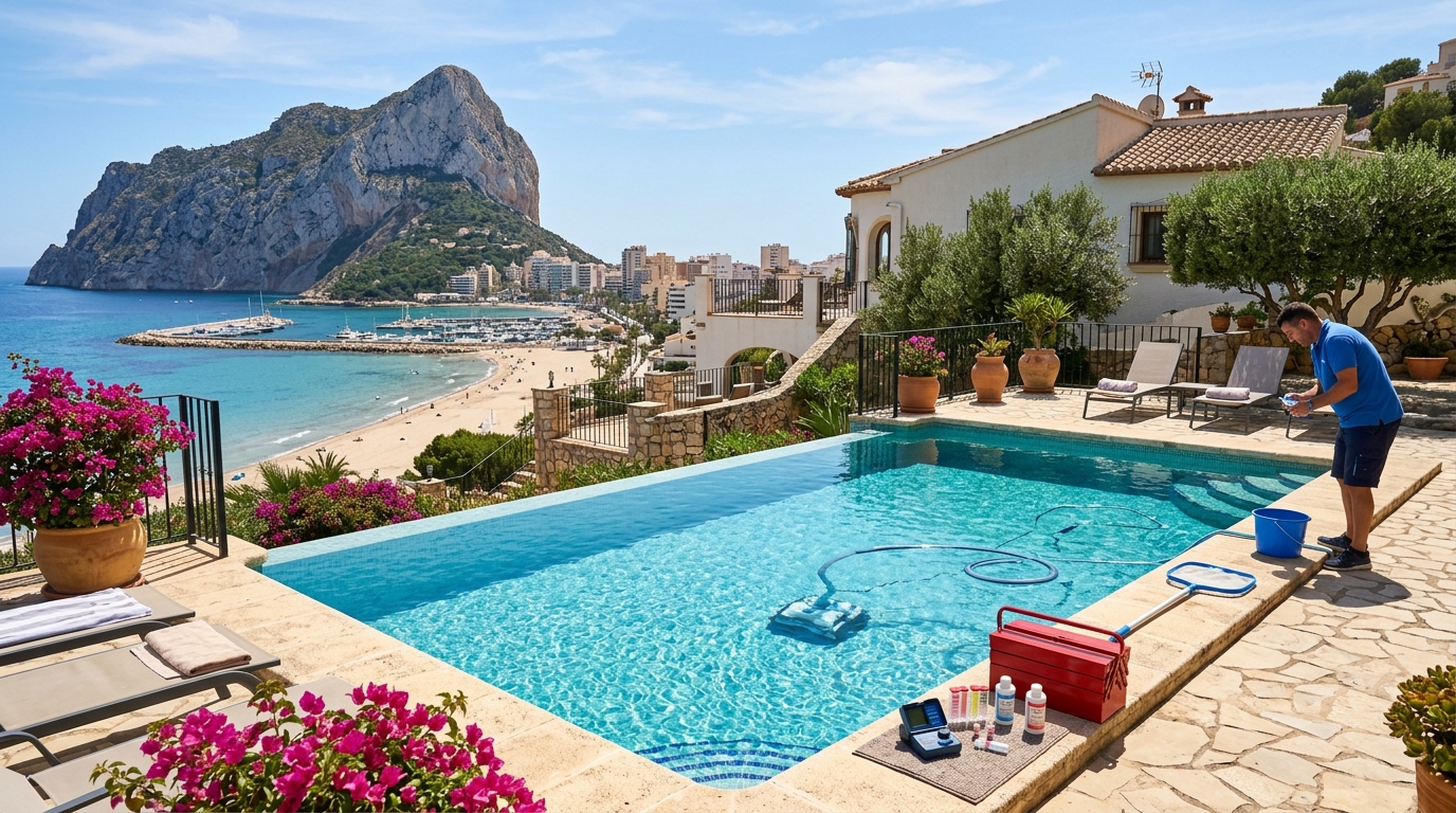Swimming Pool Maintenance services for expats in Calpe, Costa Blanca, Spain