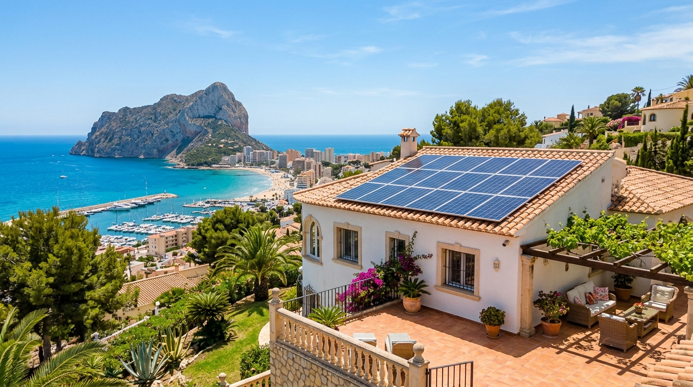 Solar Panel Installation services for expats in Calpe, Costa Blanca, Spain