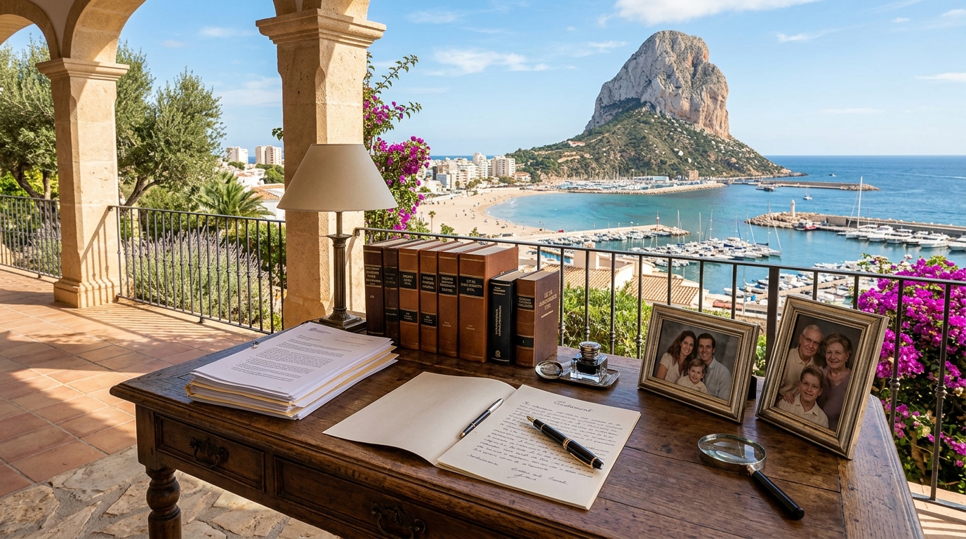 Spanish Wills & Inheritance services for expats in Calpe, Costa Blanca, Spain