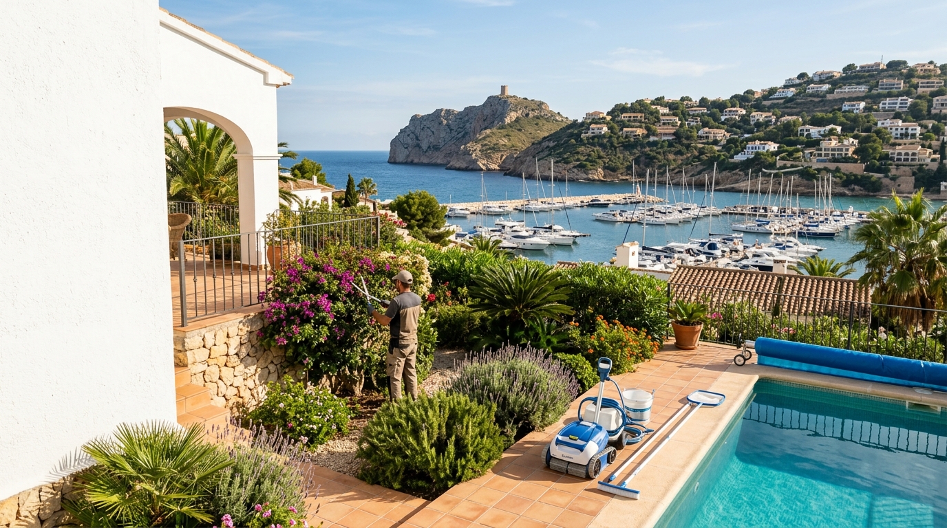 Property Maintenance Coordination services for property owners in Moraira, Costa Blanca, Spain