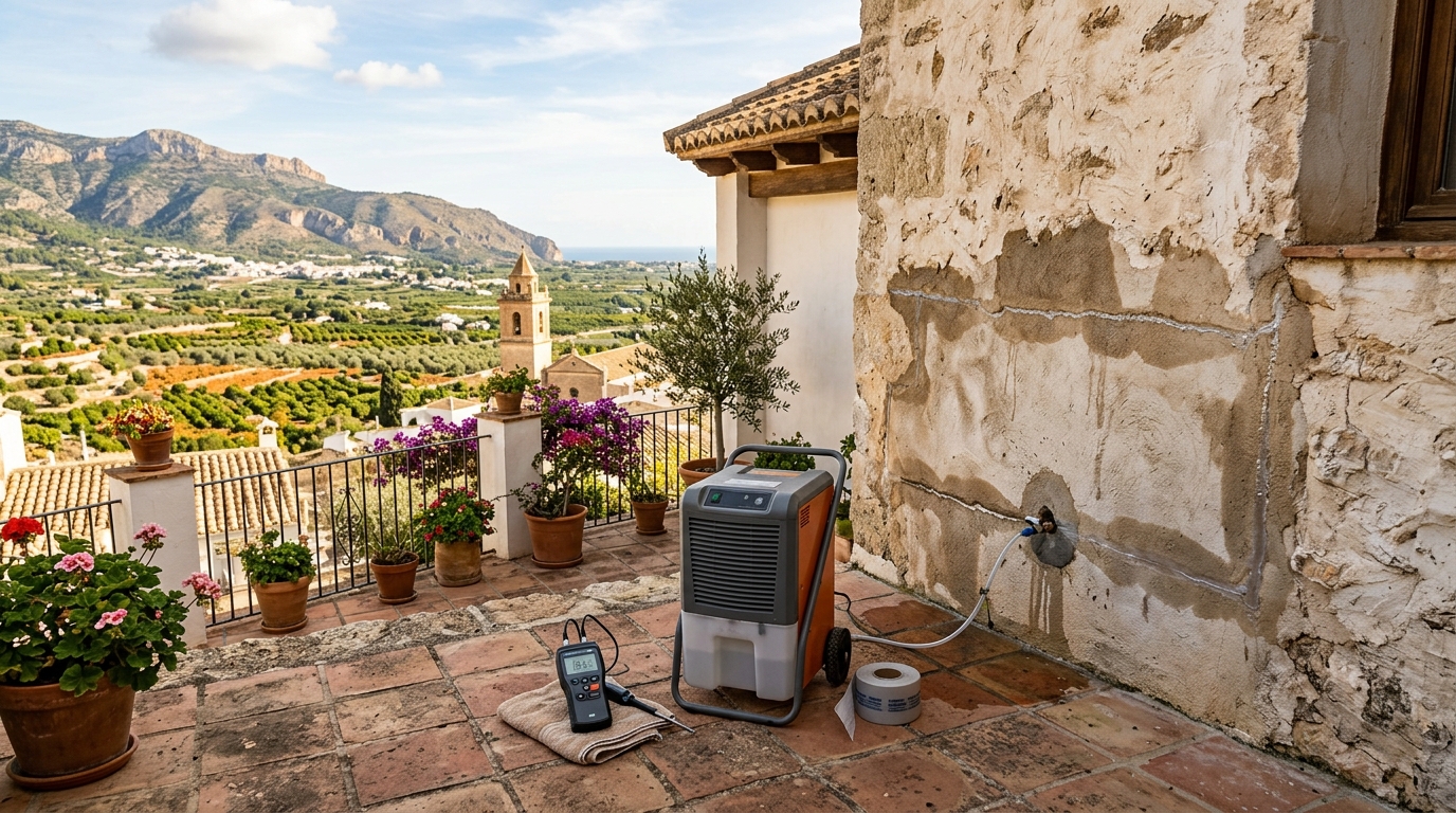 Traitement de l'Humidité pour expatriés à Ondara, Costa Blanca, Espagne