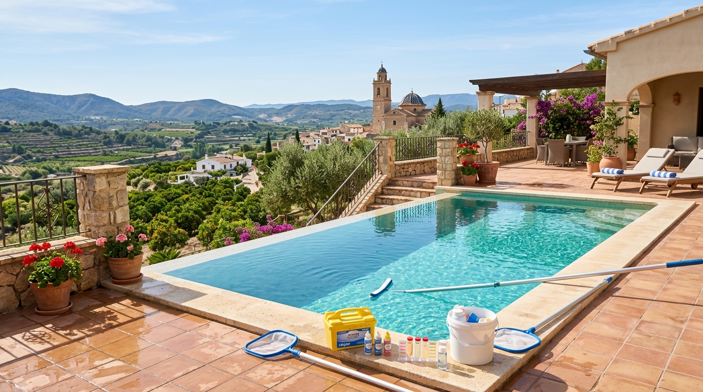 Entretien de Piscine pour expatriés à Ondara, Costa Blanca, Espagne
