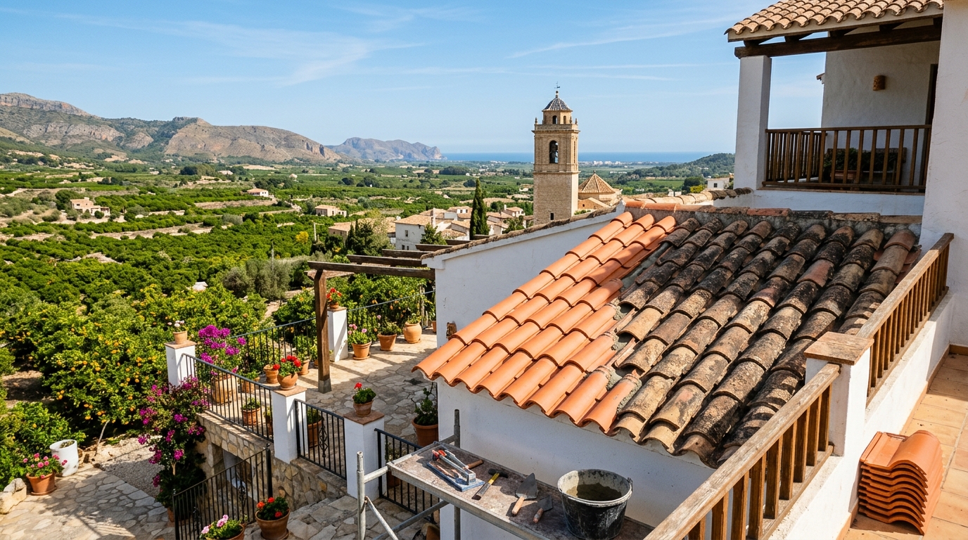 Takarbeten för expats i Ondara, Costa Blanca, Spanien