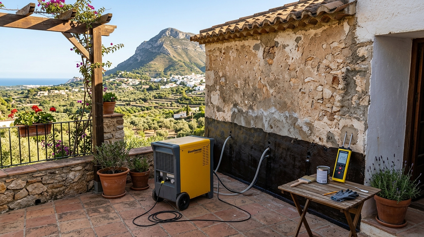Damp Proofing & Humidity Treatment services for expats in Pedreguer, Costa Blanca, Spain