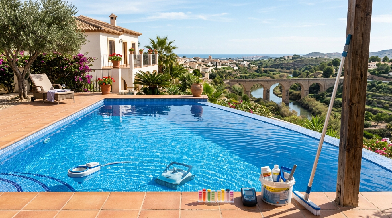 Poolunderhåll för expats i Rojales, Costa Blanca, Spanien